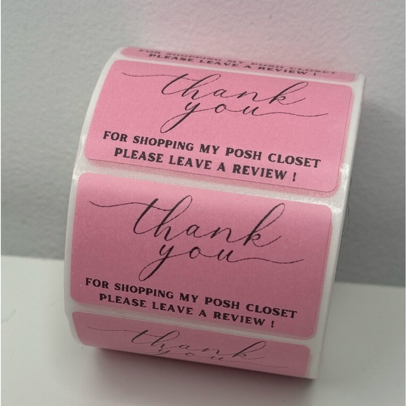 Thank You for Shopping My Posh Closet Sticker Labels – 100 pcs 2in - Picture 3 of 12